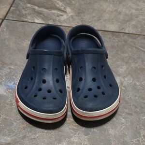 CROCS Kids Shoes in Navy Blue and Red